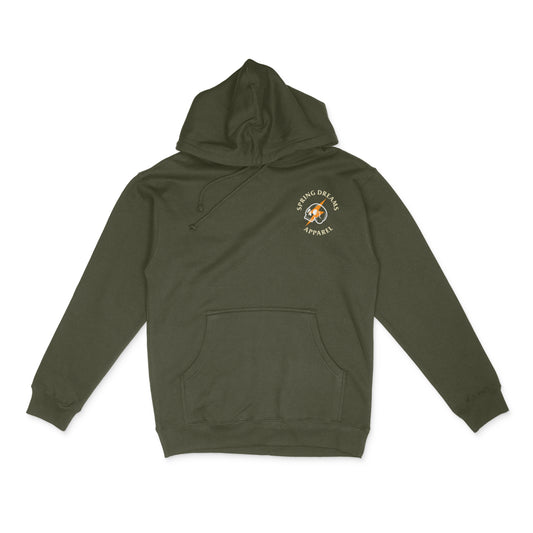 Catch Me While I Care Hoodie - Army