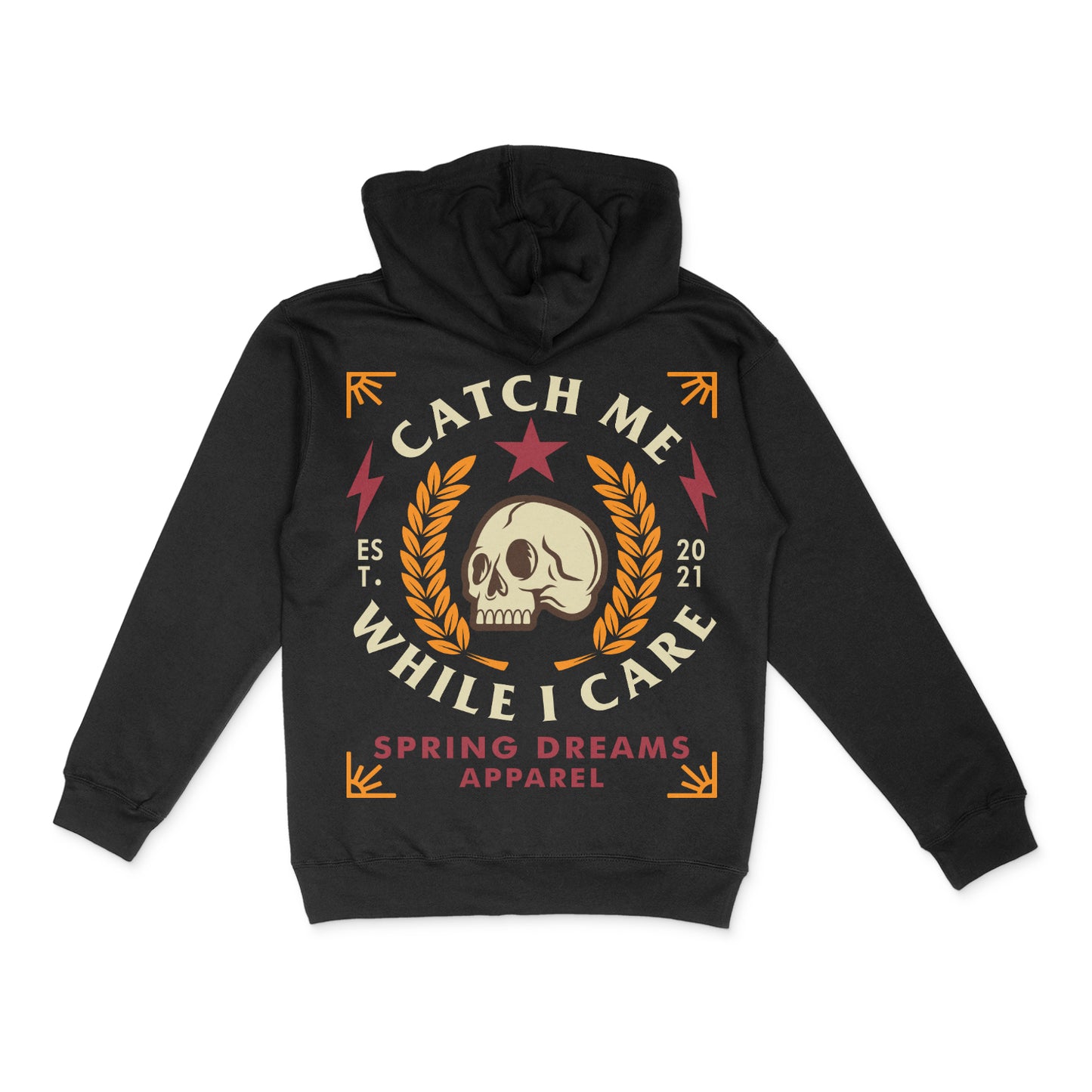 Catch Me While I Care Hoodie - Black