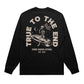 True To The End Oversized Long Sleeve - Black