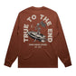 True To The End Oversized Long Sleeve - Clay