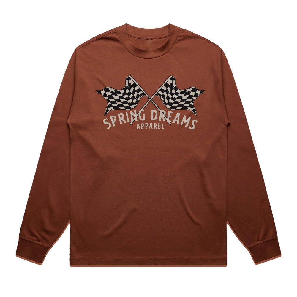 True To The End Oversized Long Sleeve - Clay