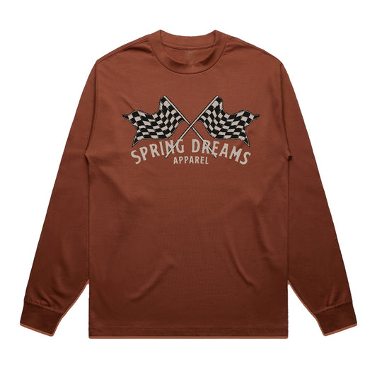 True To The End Oversized Long Sleeve - Clay